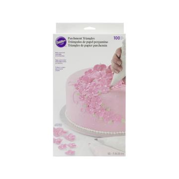 Triunghi din pergament, 38 cm, 100 buc. - Wilton