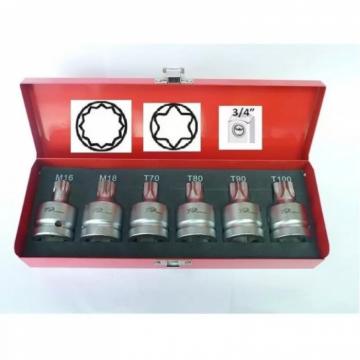 Trusa cu imbusuri Torx si XZN securizate 3 4