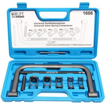 Trusa inlocuit arcuri supape cu maner, 5 adaptoare, 1 stift