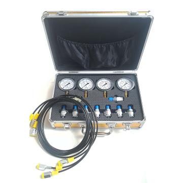 Trusa presiune cu 4 manometre, 9 adaptoare, 3 furtunuri