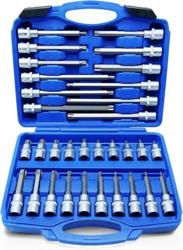 Trusa tubulare cu capete torx 32 piese T20-T70