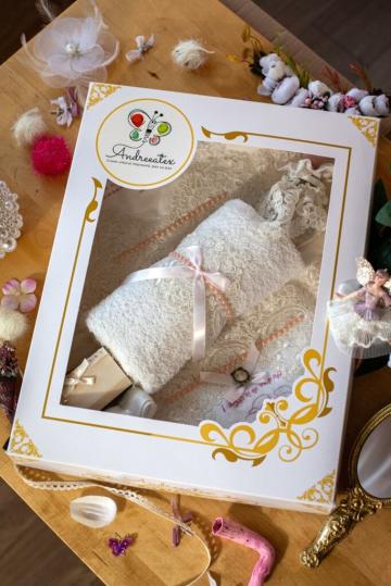 Trusou botez fetite - Caroline - roz