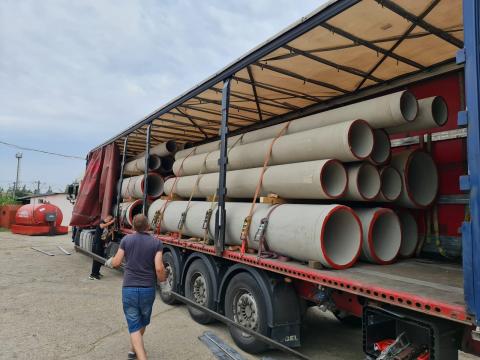 Tuburi din beton armat, Mures, Harghita, Covasna