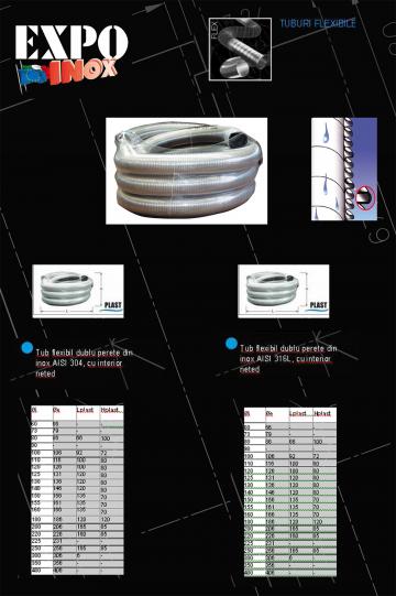 Tuburi flexibile inox dublu perete