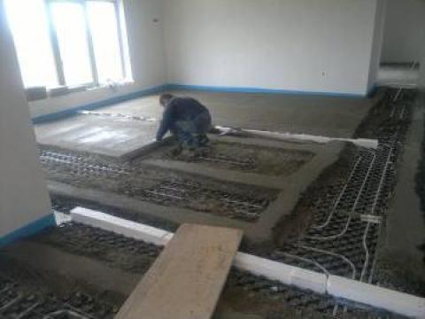 Turnare sapa manual peste incalzirea in pardoseala