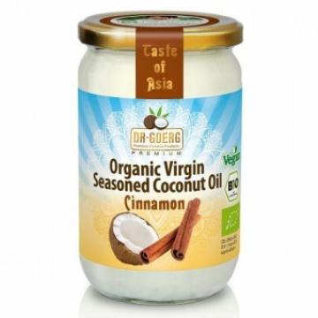Ulei de cocos condimentat cu scortisoara bio 190ml Dr. Goerg