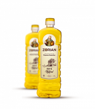 Ulei de floare-soarelui presat la rece - Zorian 1 litru