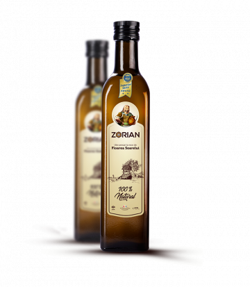 Ulei de floare-soarelui presat la rece - Zorian 500 ml