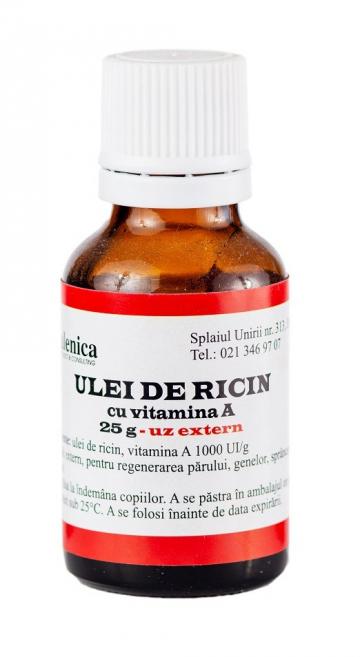 Ulei de ricin cu vitamina A - 25 g