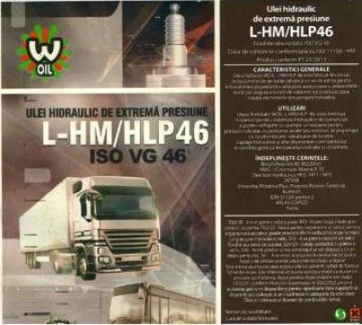 Ulei hidraulic H46 EP/ HLP 46 (bidon 20 litri)