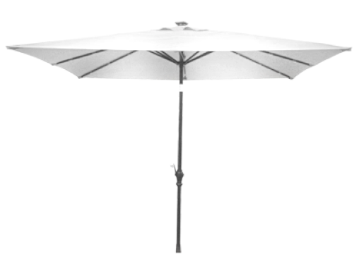 Umbrela soare patrata 300x300cm culoare alba