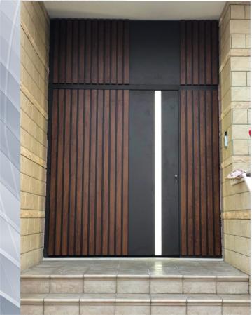 Usa exterior pivot aluminiu integral cu rupere termica