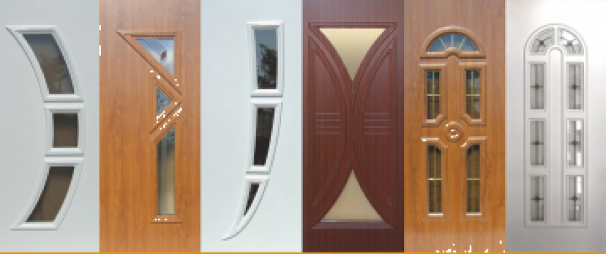 Usi exterior cu panel ornamental