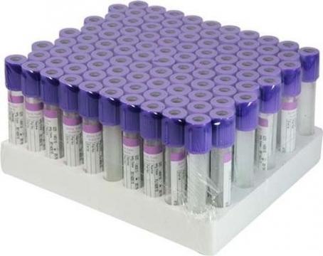 Vacutainer Hematologie 3 ml cu K3 EDTA - 100 buc