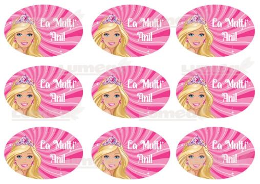 Vafa tort placute La multi ani Barbie 1 - Lumea