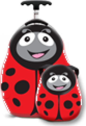 Valiza si ghiozdan copii Polka the Ladybug, Cuties & Pals