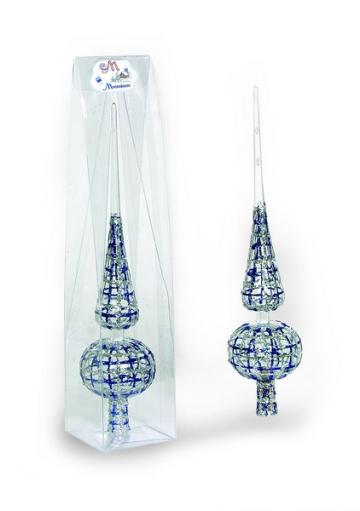 Varf de brad 30cm cristal cristal transparent decor Trame cu