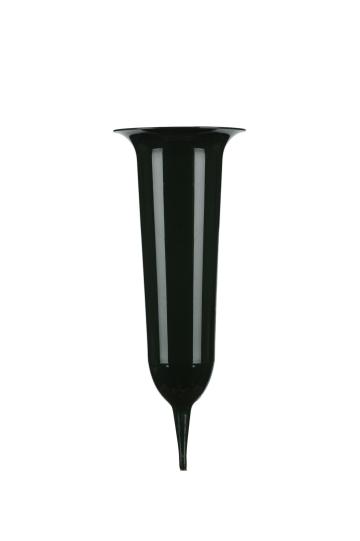 Vas plastic IF II pentru flori, 13,5x35cm, verde