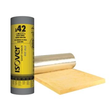Vata minerala de sticla Isover Akusto Rio Alu 5cm