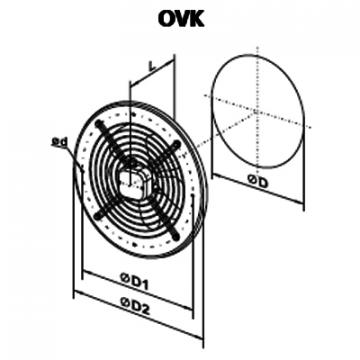 Ventilator axial OVK 4D 350