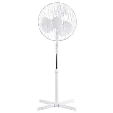 Ventilator cu picior alb elice cu 3 pale,  3 viteze 40W