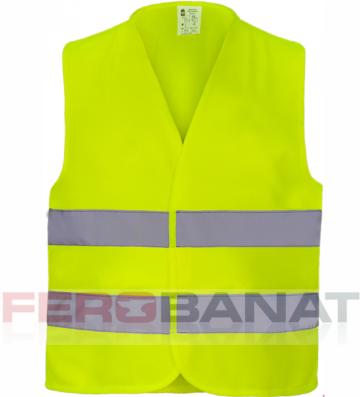Vesta reflectorizanta galben neon