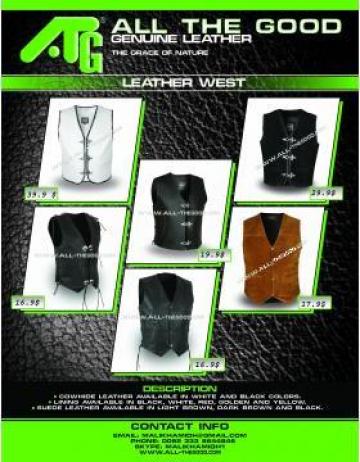 Veste din piele Leather Vests
