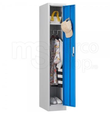 Vestiar metalic 1 usa - gri albastru - M002