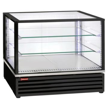 Vitrina frigorifica, EN sau GN, ventilata, 3 niveluri, negru