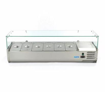 Vitrina ingrediente 6 cuve GN 1/3 - 140 cm