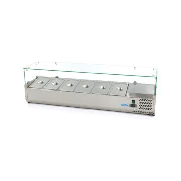 Vitrina ingrediente 6 cuve GN 1/3 - 150 cm