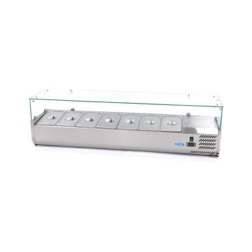 Vitrina ingrediente 7 cuve GN 1/3 - 160 cm