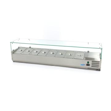 Vitrina ingrediente 8 cuve GN 1/3 - 180 cm