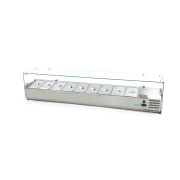 Vitrina ingrediente 9 cuve GN 1/3 - 200 cm