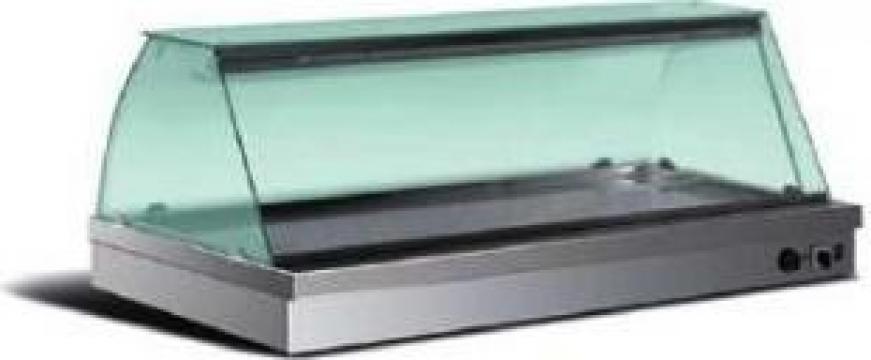 Vitrina patiserie cu plan neutru de banc