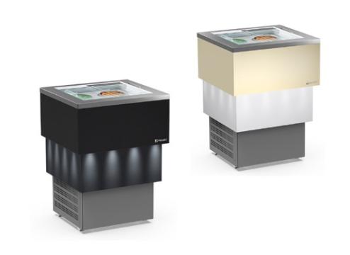 Vitrina pentru gelaterie cu racire statica si ventilatie