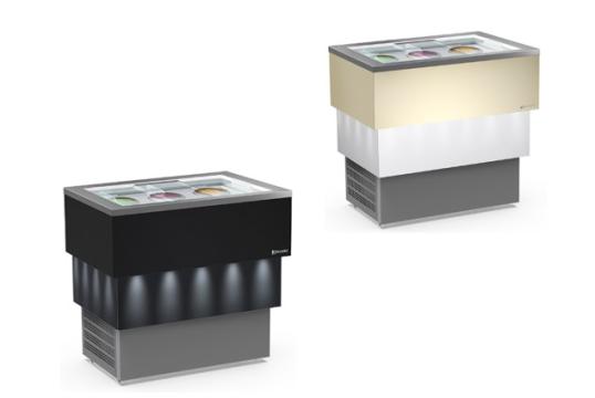 Vitrina pentru gelaterie cu racire statica si ventilatie
