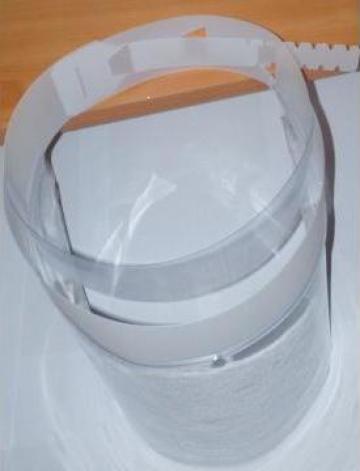 Viziera transparenta de protectie