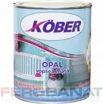 Vopsea Opal negru sau alb mat 0.75l Kober