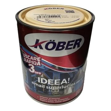 Vopsea bej pentru lemn si metal Kober Ideea 0.75L