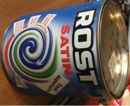 Vopsea email rost satin superlucios 2.5l rosu