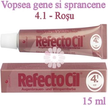 Vopsea gene si sprancene RefectoCil 15ml - 4.1 rosu