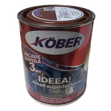 Vopsea maro deschis pentru lemn si metal Kober Ideea 0.75L