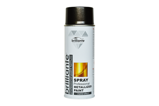Vopsea spray metalizata negru 400 ml Brilliante