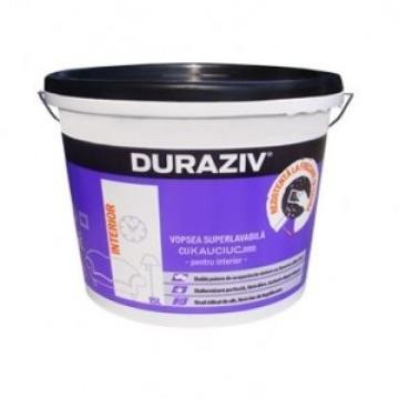 Vopsea superlavabila Duraziv cu kauciuc interior alba 8.5L