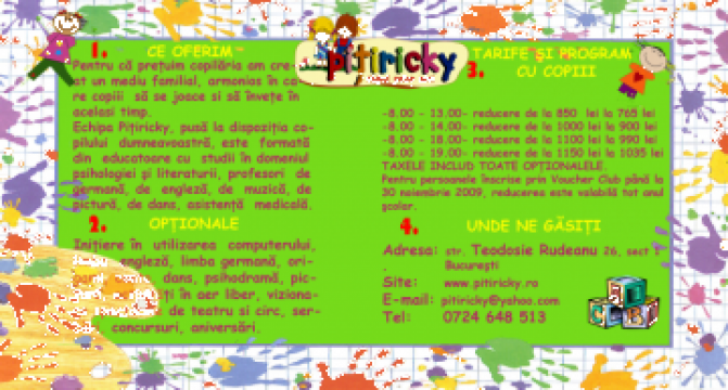 Voucher Club pentru discounturi gradinita