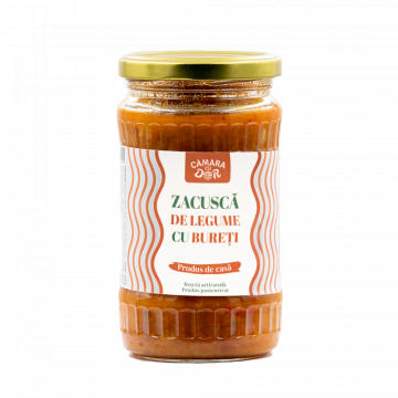 Zacusca de legume cu bureti la borcan - 300g