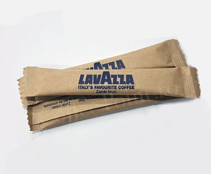 Zahar plic Lavazza brun 100buc