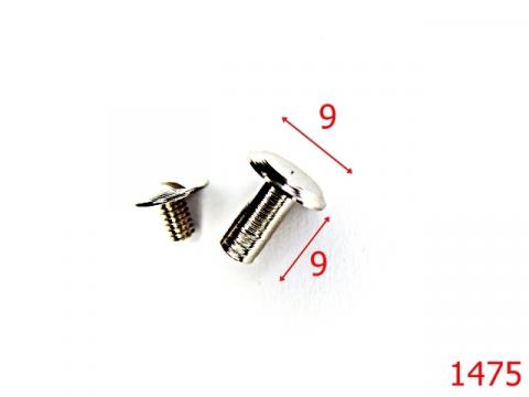 /surub curea picior de 9mm nichel AC30 4K4 AD5 1475